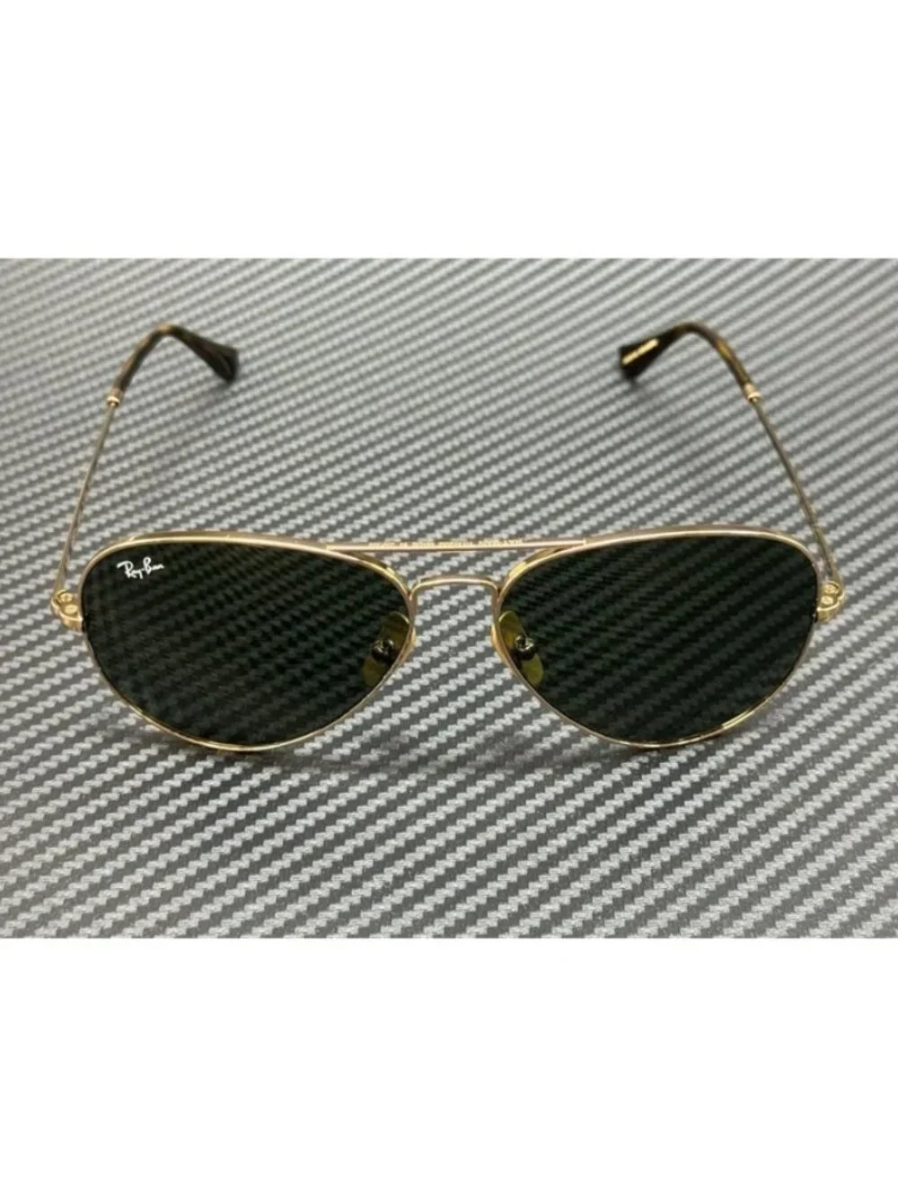 New Ray-Ban Men Arista Gold Sunglasses 62-14-140
